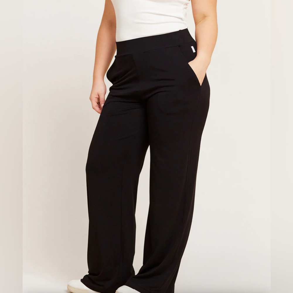 BOODY Black Wide Leg Pants Versatile Style